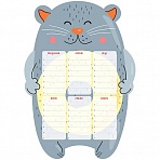 Магнитный планер расписание уроков с маркером А3 ArtSpace «Пиши-Стирай. Cat»