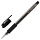 Ручка гелевая STAFF эконом, корпус прозрачный, резиновый держатель, черная
