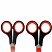 превью Ножницы BRAUBERG SOFT GRIP НАБОР 5 штук (140170190220240 мм)эргономичные черно-красные ручкиВЫГОДНАЯ УПАКОВКА238410