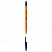 превью Ручка шариковая Berlingo «Tribase Orange», синяя, 0.7мм, 4шт, пакет с европодвесом