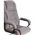 превью Кресло для руководителя Easy Chair Priority серое (флок, металл)