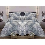 Постельное белье 2сп с Евро бязь наб.120г/м2 (нав.70×70 2шт. ), Богема серый