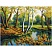 превью Картина по номерам на холсте ТРИ СОВЫ «Лесная река», 40×50, с акриловыми красками и кистями