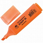 Текстмаркер STAFF эконом, скошенный наконечник 1-5 мм, оранжевый