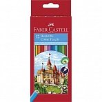 Карандаши цветные Faber-Castell eco Замок 12 цветов шестигранные с точилкой