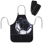 Фартук с нарукавниками для уроков труда BRAUBERG KIDS, 2 кармана, регулировка по росту, 46×54 см, «Score ball»