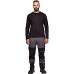 Футболка черная длинный рукав 100% хлопок XXXL (60-62)