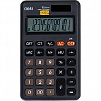 Калькулятор настольн. КОМПАКТ. Deli EM120.12р, дв. пит, 118×70мм, темно-серый