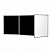 превью Доска магнитно-меловая трехсекционная Attache 100x300 см лаковое покрытие черная/белая