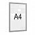 превью Рамка магнитная А4 Attache серая для металлических поверхностей (5 штук в упаковке)