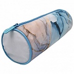 Пенал-тубус BRAUBERG, с эффектом Soft Touch, мягкий, «Blue marble», 22×8 см