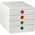 превью Бокс с выдвижными лотками Exacompta Pop-Box 4 лотка белый (формат А4+)