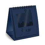 Календарь-домик настольный на гребне, 2026 г., BRAUBERG, 110×120 мм, ТЕМНО-СИНИЙ