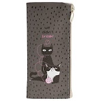 Пенал мягкий 200×100 MESHU «Cats», искусственная кожа
