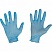 превью Мед. смотров. перчатки нитрил, н/с, н/о, текстур, голубые, CW27 (XS),50 п/уп