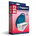 Мешок для пылесоса (пылесборник) бумажный TOPPERR BS2, BOSCH, SIEMENS, КОМПЛЕКТ 5 шт., фильтр