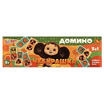 Игра настольная Домино, Умные игры «Чебурашка», картонная коробка