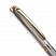 превью Ручка подарочная шариковая GALANT «Marburg», корпус серебристый с гравировкой, золотистые детали, пишущий узел 0.7 мм, синяя