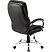 превью Кресло для руководителя Комус Мебель (Easy Chair) 515 чёрное (рециклированная кожа, металл хромированный)