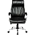 превью Кресло для руководителя Комус Мебель (Easy Chair) 516 чёрное (рециклированная кожа с компаньоном, металл хромированный)