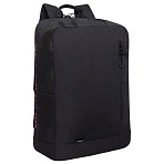 Рюкзак GRIZZLY, карман-антивор, «TOTAL BLACK», 42×28х12 см