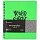 Тетрадь 80л. А5, клетка, на гребне, ЛАЙТ, кожзам, Greenwich Line «Summerfest», неоновый лаймовый