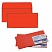 превью Конверты С65, комплект 5 шт., отрывная полоса STRIP, красные, упаковка с европодвесом, 114×229 мм