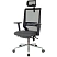 превью Кресло для руководителя Easy Chair 663 TC-H/SL чёрное (сетка/ткань, металл)