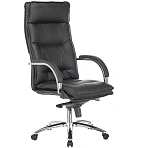Кресло руководителя Бюрократ TT-9927SL/BLACK, СН, кожа черный, механизм качания (до 200кг)