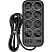превью Сетевой фильтр Powercom SP-08 USB03AB 3.0 m (8 розеток) черный