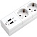 превью Сетевой фильтр Buro BU-SP1.8_USB_2A-W 1.8м (6 розеток) белый (коробка)