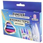 Фломастеры FUNSTER (ФАНСТЕР) «METALLIC» 8 цветов металлик, ударопрочный наконечник
