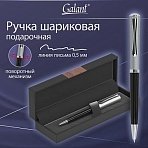 Ручка подарочная шариковая GALANT «Hector», корпус черный/серебро, детали серебро, узел 0.7 мм, линия письма 0.5 мм, синяя