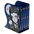 Подставка для книг MESHU «Catsday», металлическая, 3 отделения, раздвижная