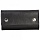 Футляр для ключей FABULA «Estet», натуральная кожа, на кнопках, 60×110×25 мм, черный