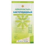 Лейкопластырь бактерицидный 4×10 см телесного цвета на нетканой основе, LEIKO