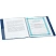превью Папка файловая на 40 файлов Комус Шелк A4 25 мм синяя (толщина обложки 0.7 мм)