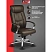 превью Кресло для руководителя Комус Мебель (Easy Chair) 534 коричневое (натуральная кожа с компаньоном, металл хромированный)