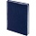 Ежедневник недатированный Альт Sidney Nebraska искусственная кожа A5+ 136 листов синий (серебристый обрез, 143×205 мм)