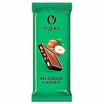 Шоколад порционный O'ZERA «Milk & Hazelnuts» молочный с фундуком, 720 г (30 шт. по 24 г)
