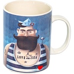 Кружка 510мл Love Sea, NEW BONE CHINA, подар. уп, 133-08065