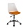 Кресло оператора Echair-212 белое соранжевой сеткой (ткань/пластик/хром)