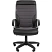 превью Кресло для руководителя Комус Мебель (Easy Chair) Easy Chair 639 серое/чёрное (экокожа/ткань, пластик)