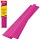 Цветная бумага крепированная BRAUBERG, стандарт, растяжение до 65%, 25 г/м2, европодвес, темно-розовая, 50?200 см