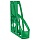 Лоток для бумаг вертикальный СТАММ «Лидер», тонированный зеленый, ширина 75мм