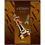 Тетрадь предметная 48л. BG «Темное стекло» - Алгебра, конгрев, твин-лак, 70г/м2
