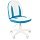 Кресло детское Chairman Kids 122, PL белый, экопремиум белый/голубой, регулир. по высоте, без подлок