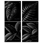 Тетрадь 80л., А5, клетка BG «Just Black», soft-touch ламинация, выб. лак