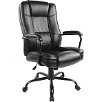 Кресло для руководителя Easy Chair 584 TR черное (рециклированная кожа, металл)