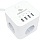 Сетевой фильтр Cablexpert Plate 4р/2м, 10А, 2xUSB, белый(PLT-4-C2U2-W-2)